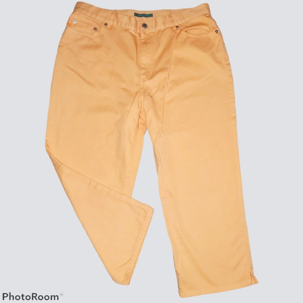Ralph Lauren Casual Capri Pant w/ Pockets and Belt Loops 524